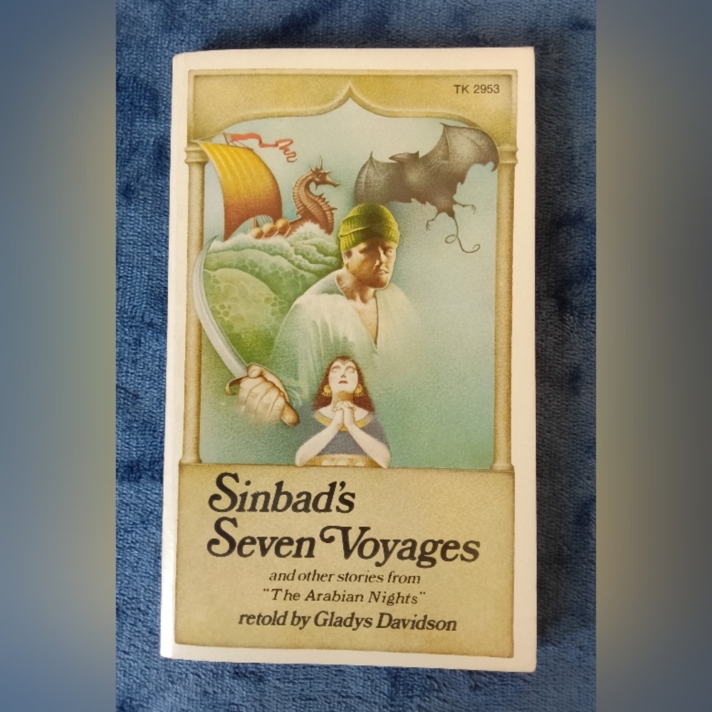 Sinbad's Seven Voyages & Other Stories Retold Gladys Davidson Vintage Scholastic